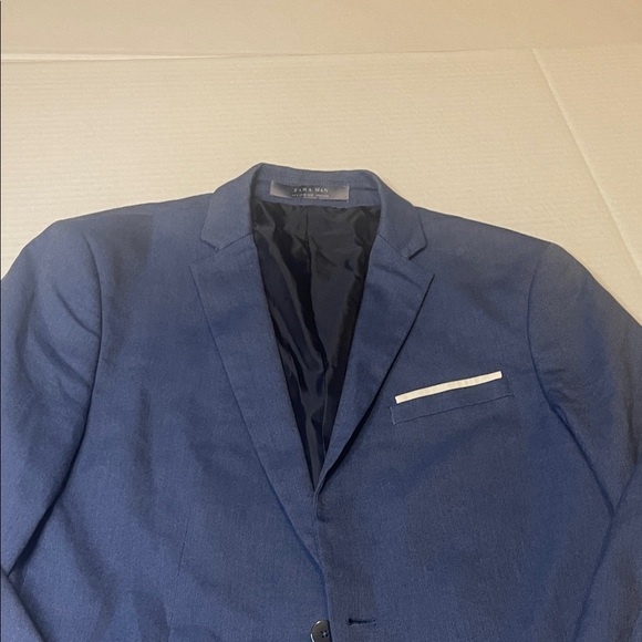 Men's Blue Blazer - Picture 3 of 8